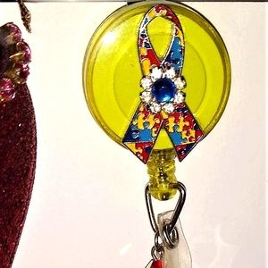 Autism Ribbon ID Badge Holder